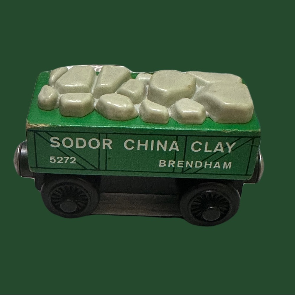 Thomas & Friends Railway wooden Green Sodor China Clay Toy Train Car 1997